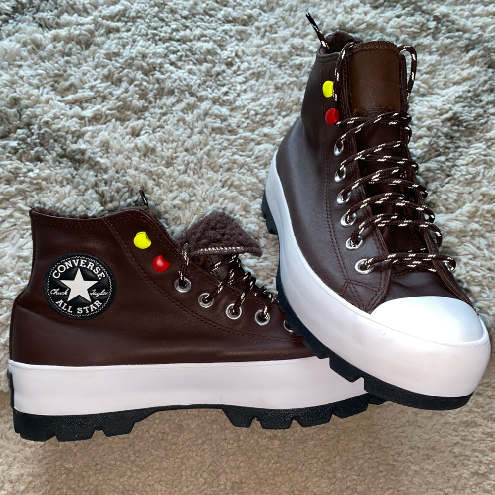 Converse CHUCK TAYLOR ALL STAR LUGGED WINTER HIGH GTX “Dark Root” EUC W sz 10